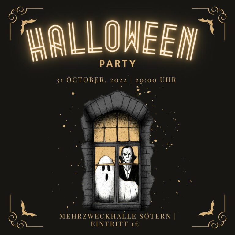 Plakat Halloween-Party 2022
