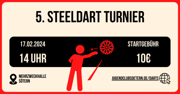 Werbebanner 5. Steeldart Turnier
