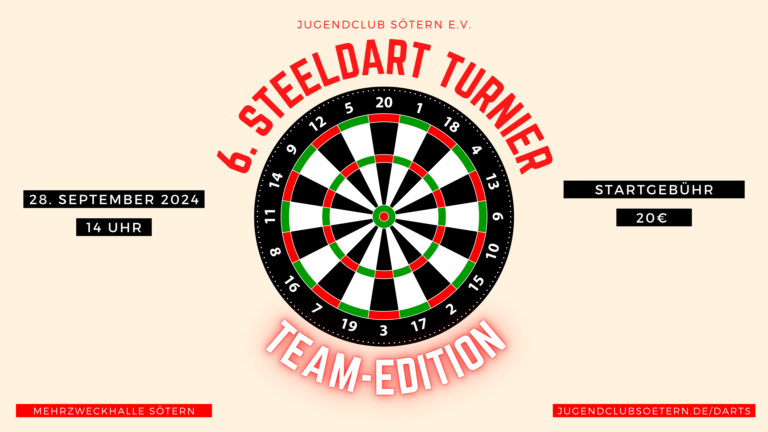 6. Steeldart-Turnier Jugendclub Sötern