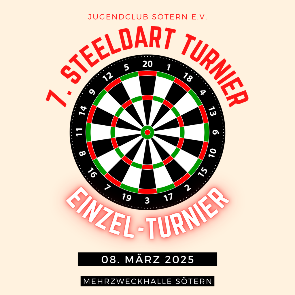 7. Steeldart-Turnier Jugendclub Sötern
