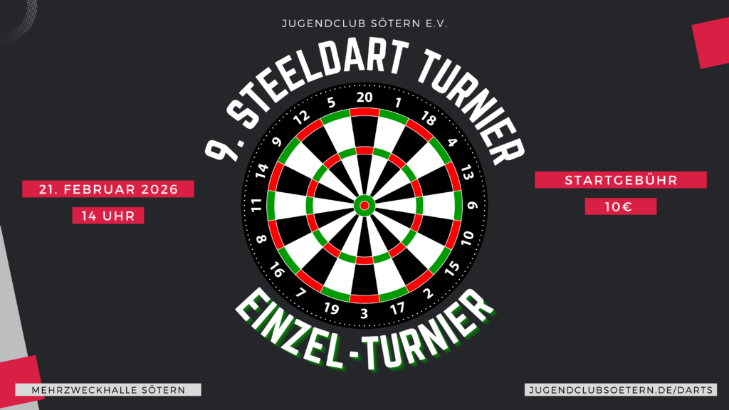 9. Steeldart-Turnier Jugendclub Sötern